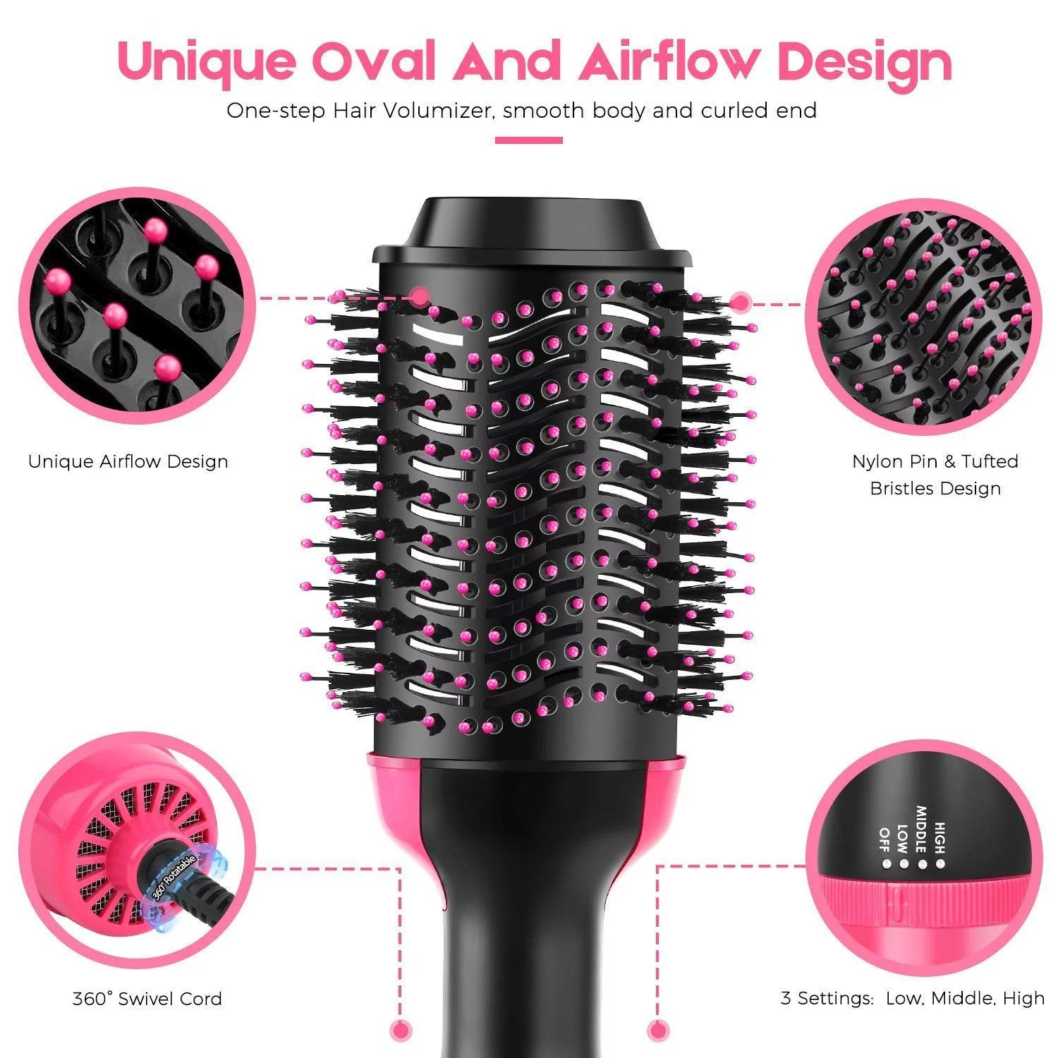 3 in 1 Heated Hairbrush Dryer & Volumizer - 961stores