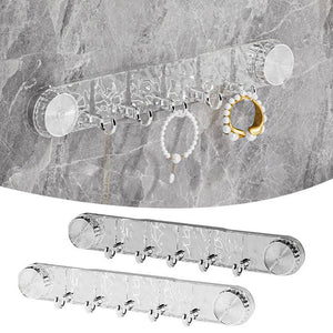 Suction Cup Folding Hook Rack