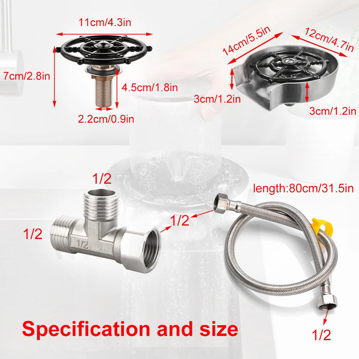 High Pressure Cup Rinser