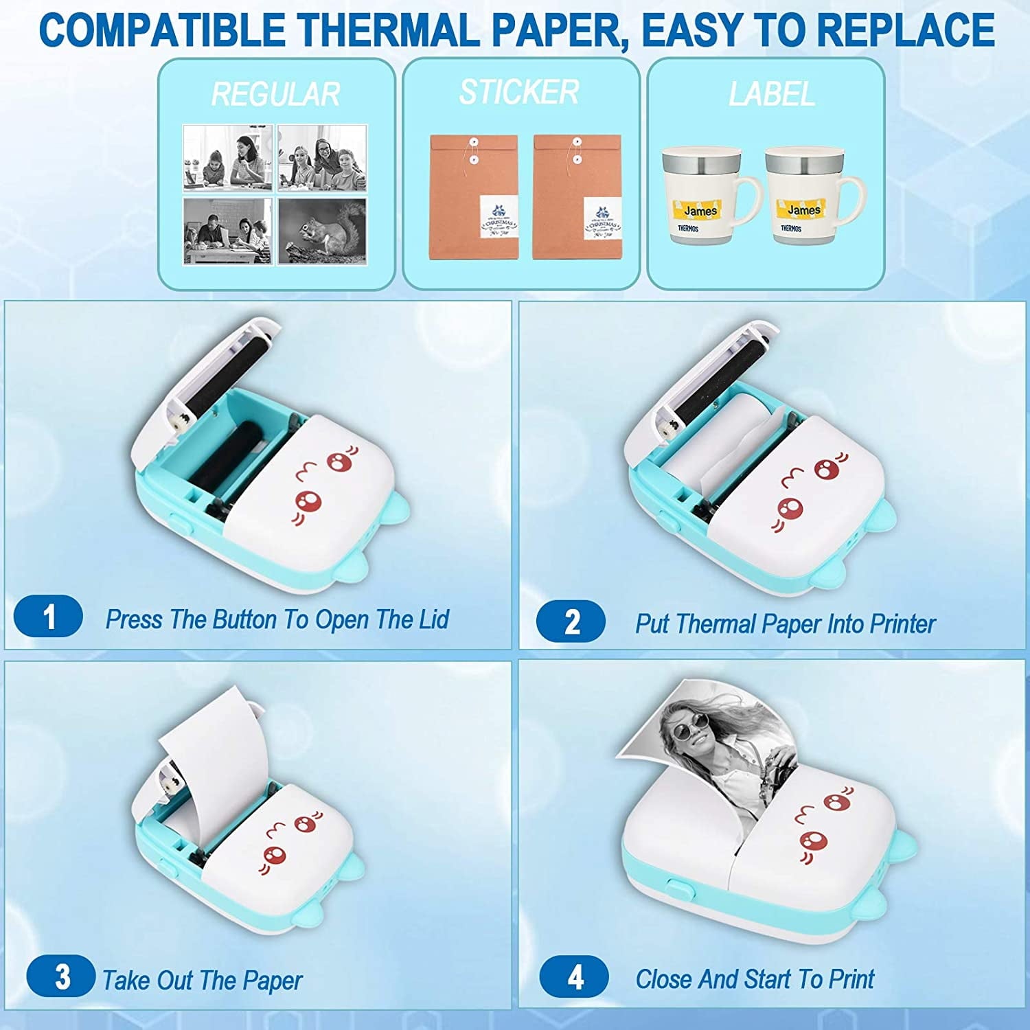 Mini Bluetooth Thermal Printer