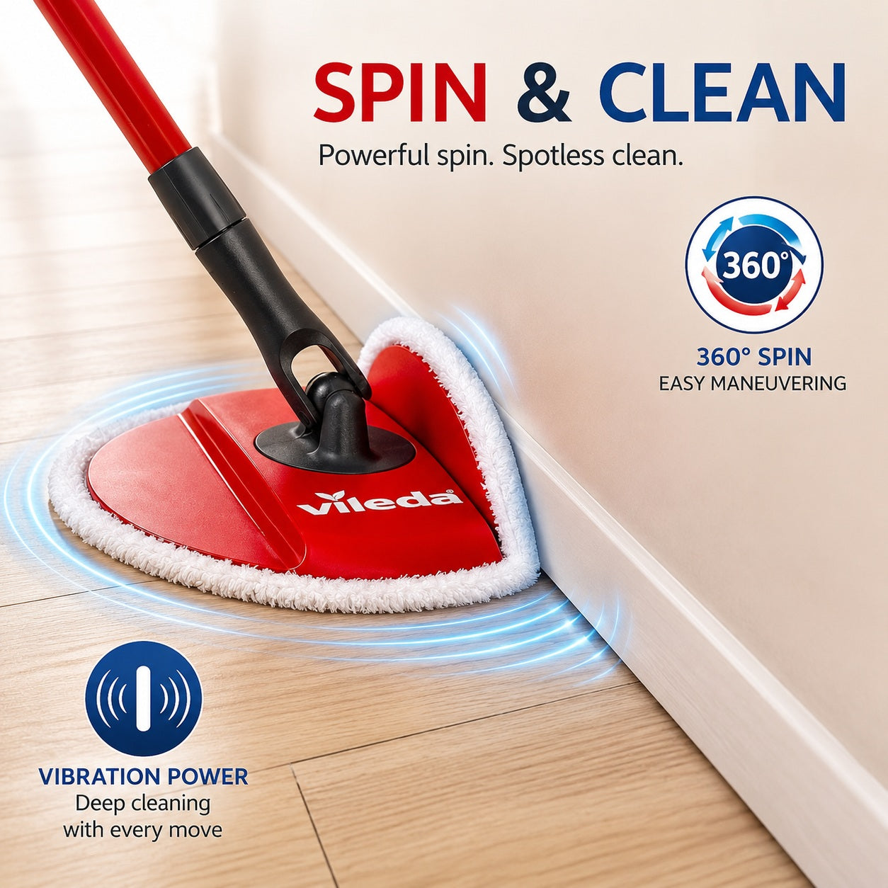 Vileda Spin & Clean Mop Set