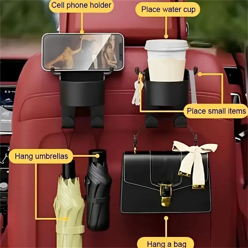 4 in 1 Car Hook cupholder (Set of 2)