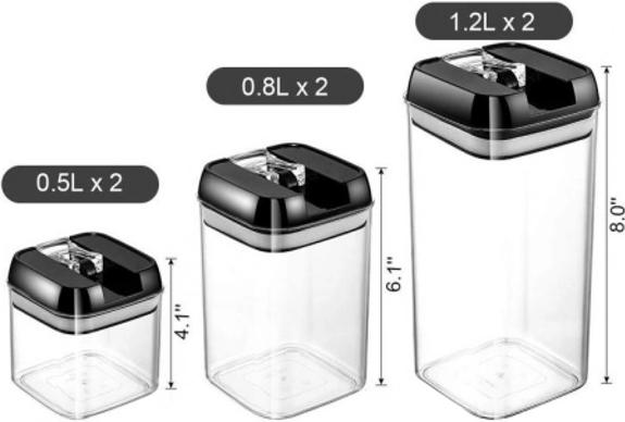 Food Storage 6 Pieces ContainerSet