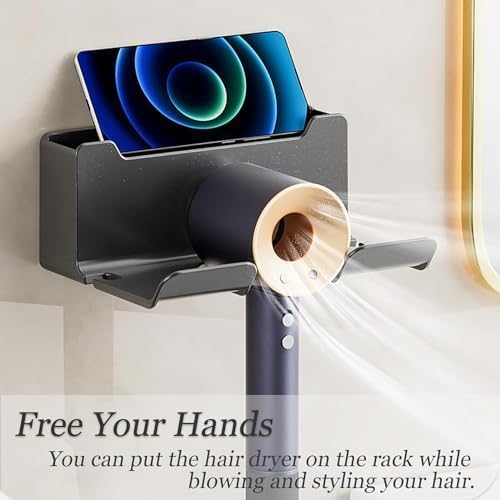 Wall-Mounted Hair Dryer Holder