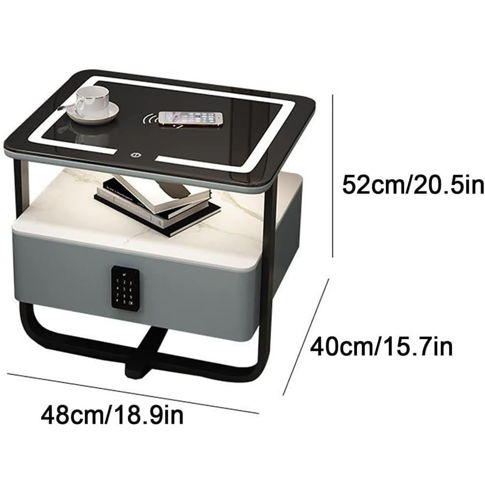 Smart Lock Bedside Table