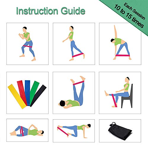 Rubber Elastic Band 5 Different Resistance Levels
