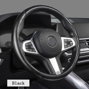 Carbon Fiber Steering Wheel Cover (Set of 2)