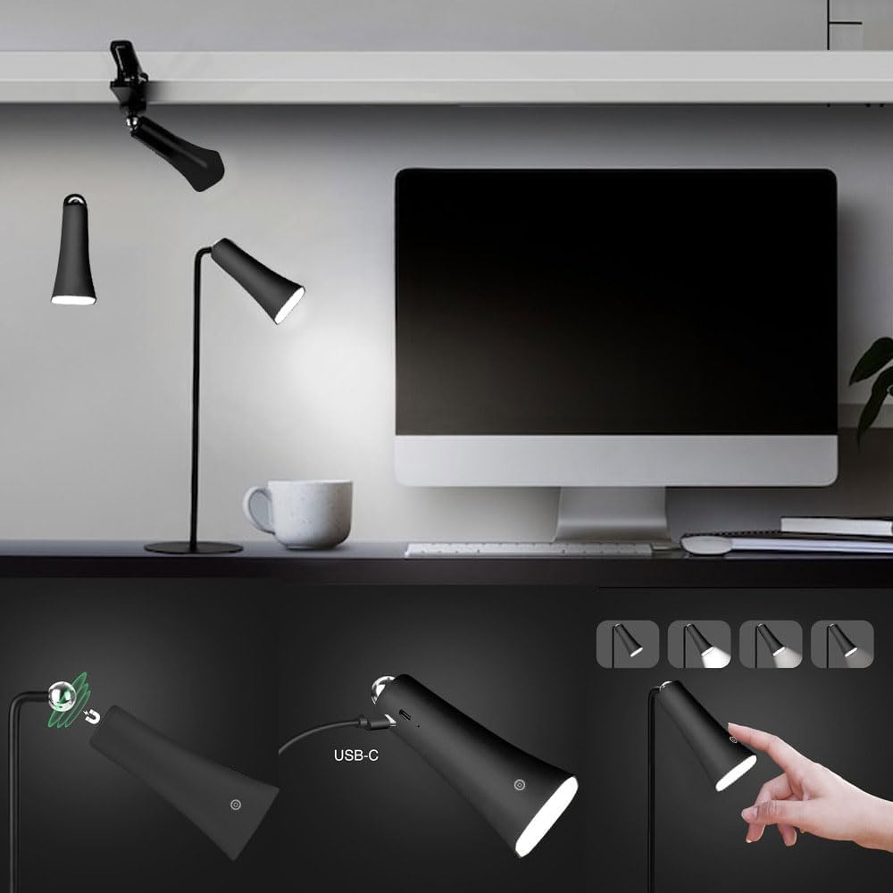 4 in 1 Rechargeable Desk Lamp (180 degrees)