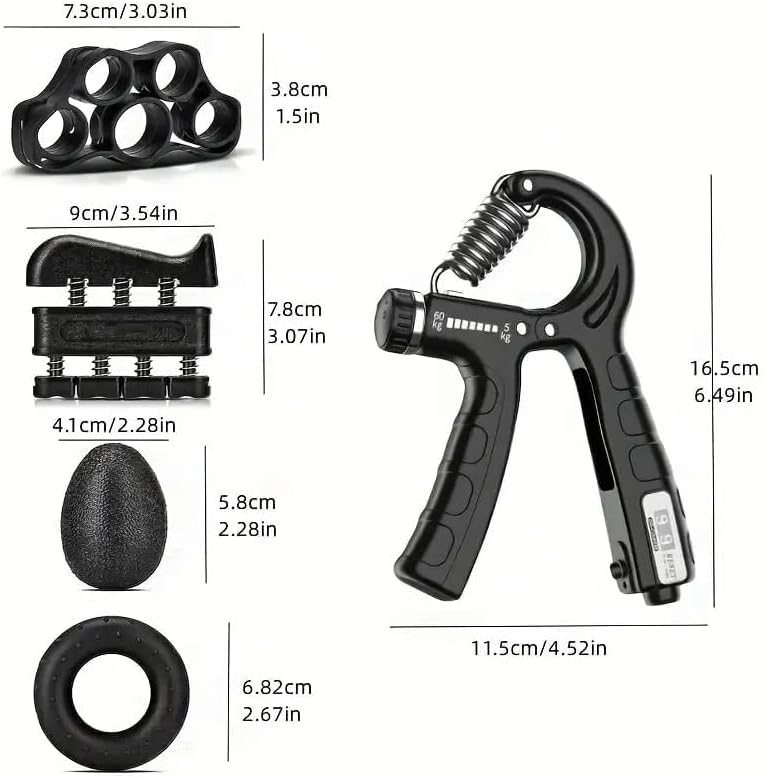 5-in-1 Forearm Grip Exercise Kit