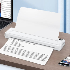 Portable Thermal A4 Printer + 10 Thermal Papers