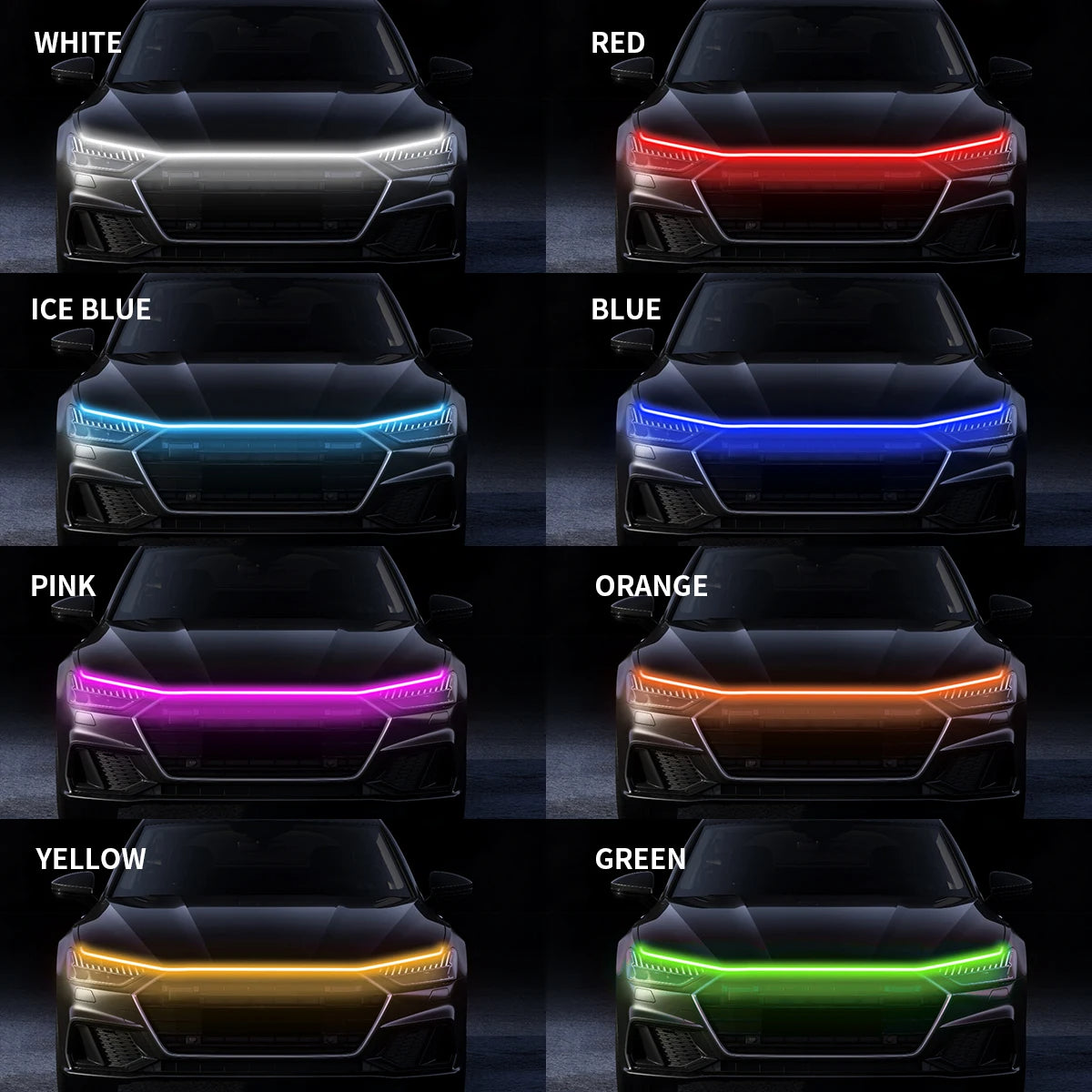 Car Hood LED Strip Lights
