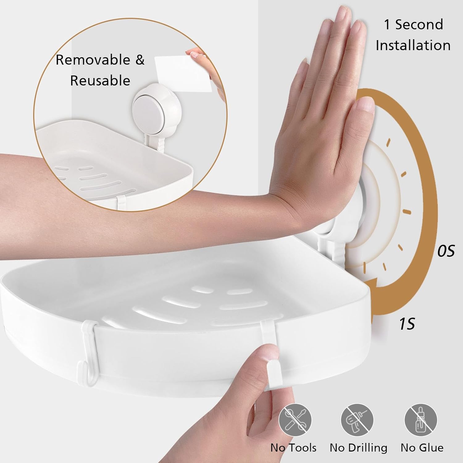 Corner Mounted Storage Rack