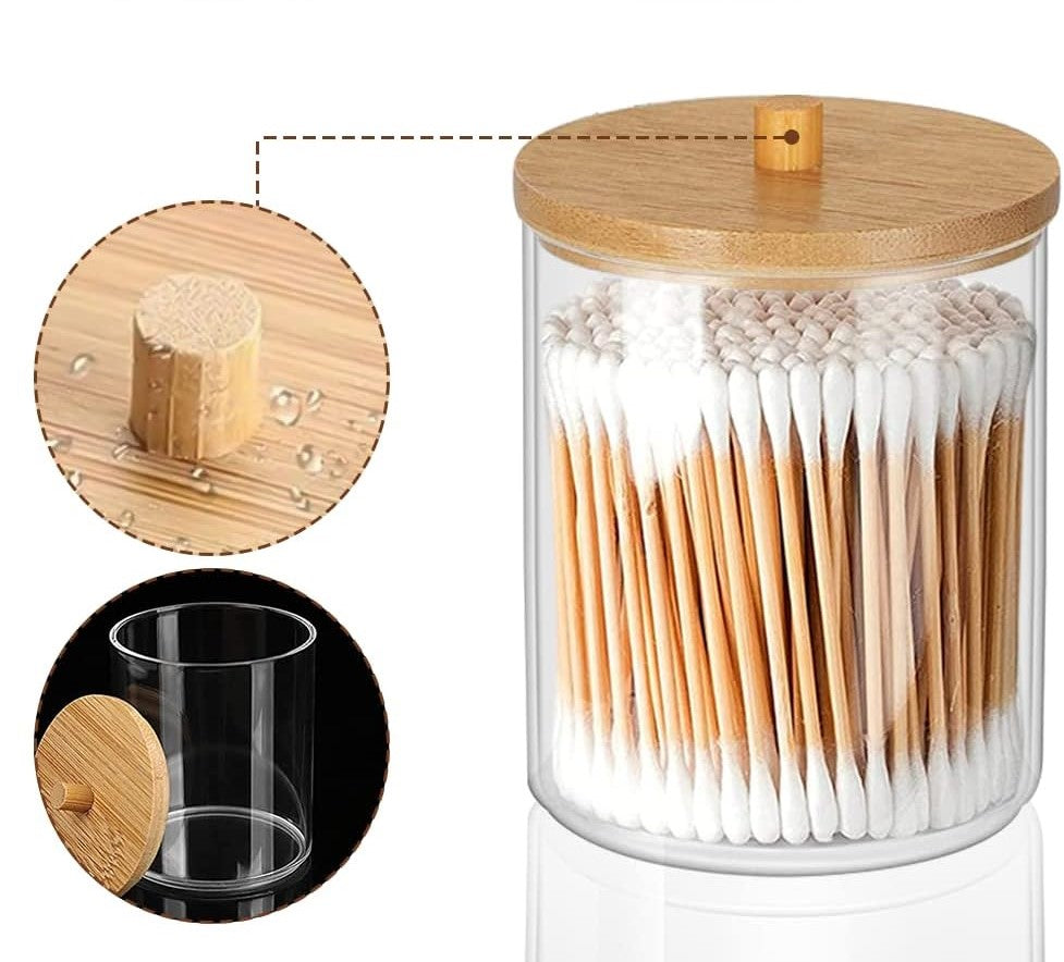 Bamboo-Lid Storage Jar