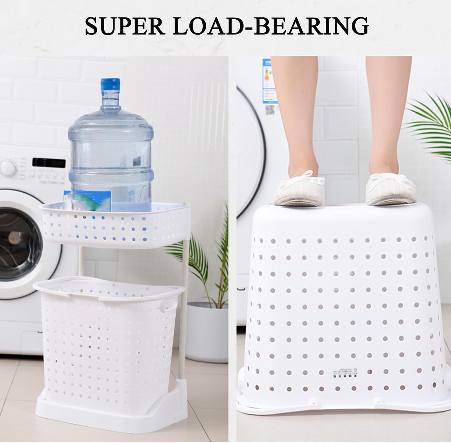 Rolling Laundry Storage Rack