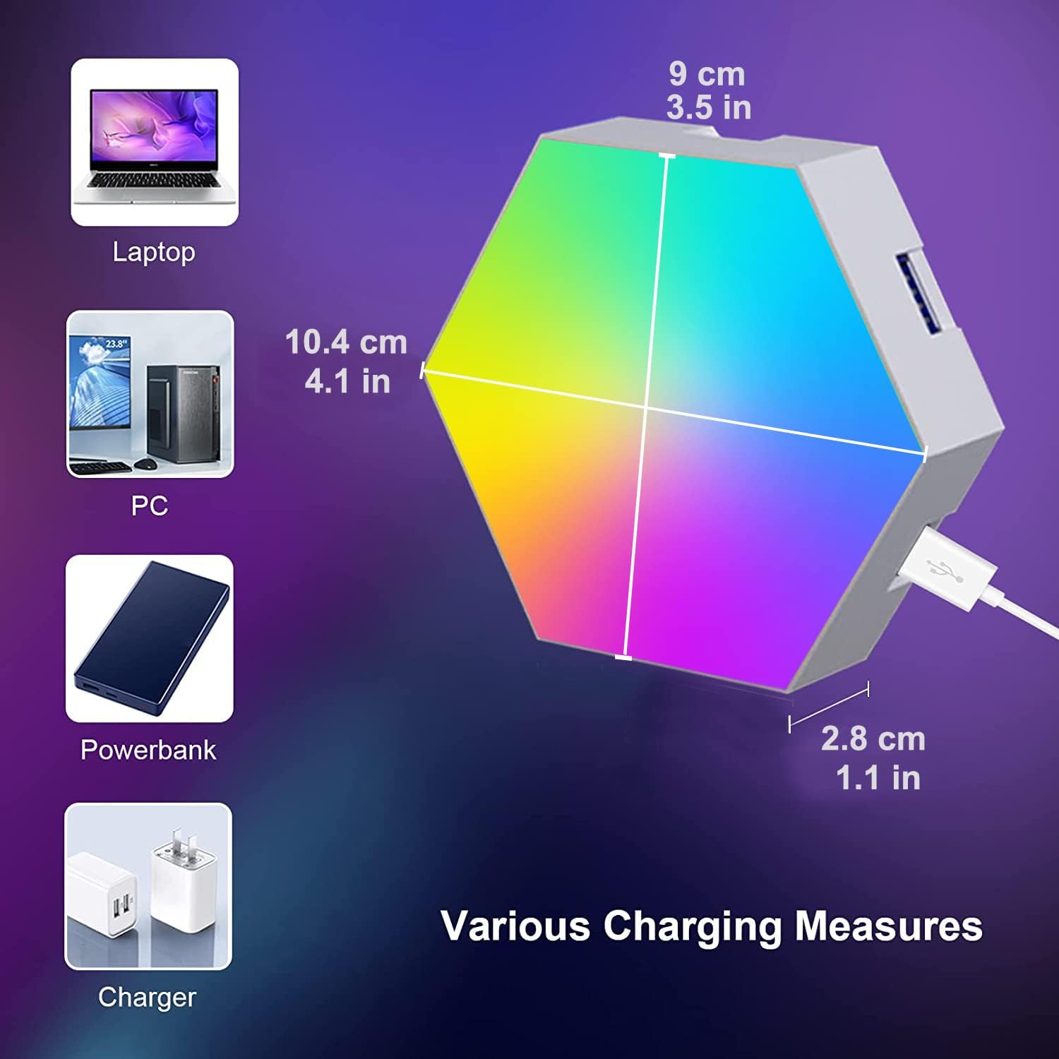 Smart Hexagon LED lights (6 PCS)