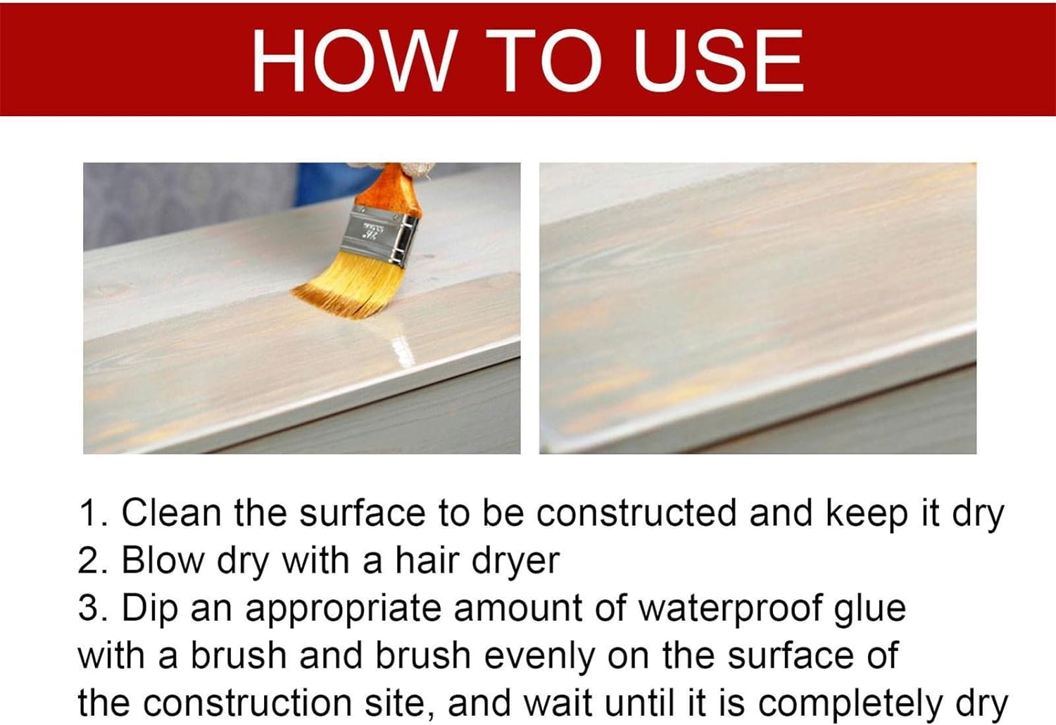 Transparent Waterproof Adhesive 300g