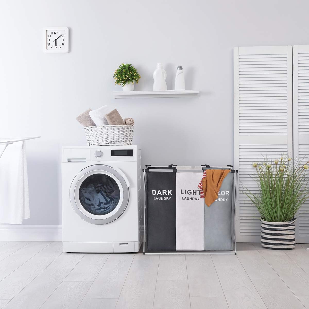Multi-Section Laundry Basket