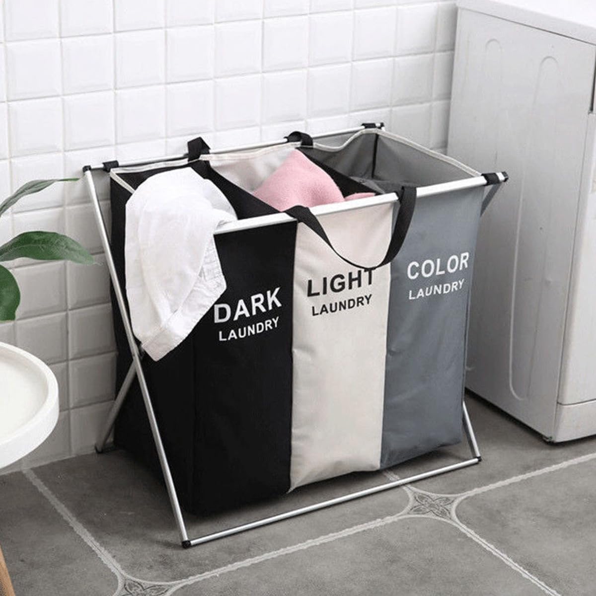 Multi-Section Laundry Basket