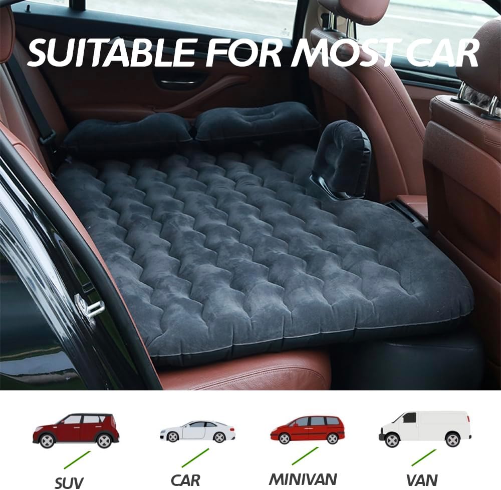 Inflatable Car Mattress with Pillows