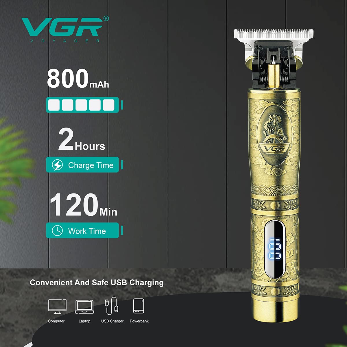 VGR Hair Clipper and Trimmer