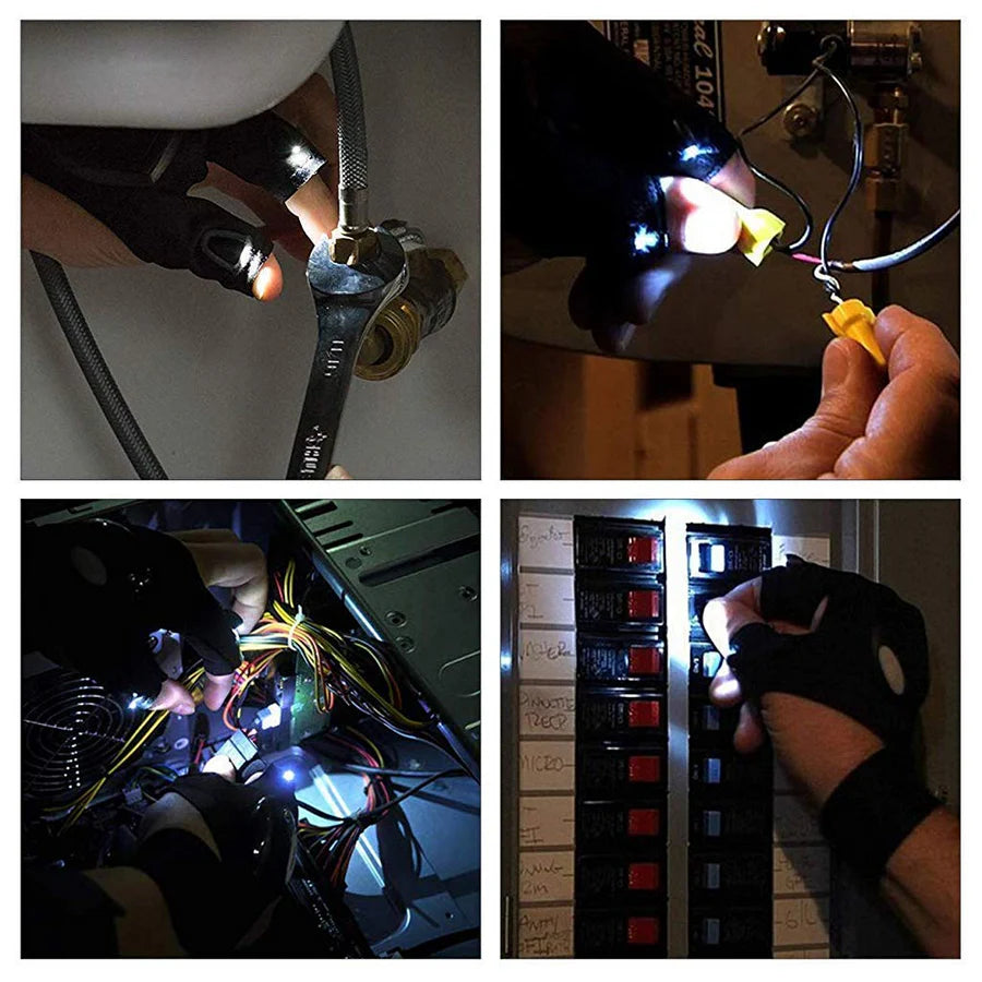 LED Flashlight Gloves