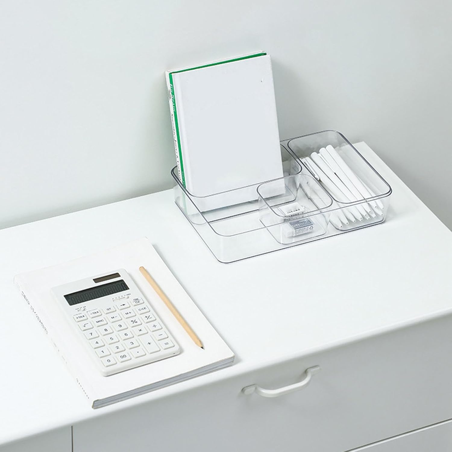 Clear Desk Drawer Organizer