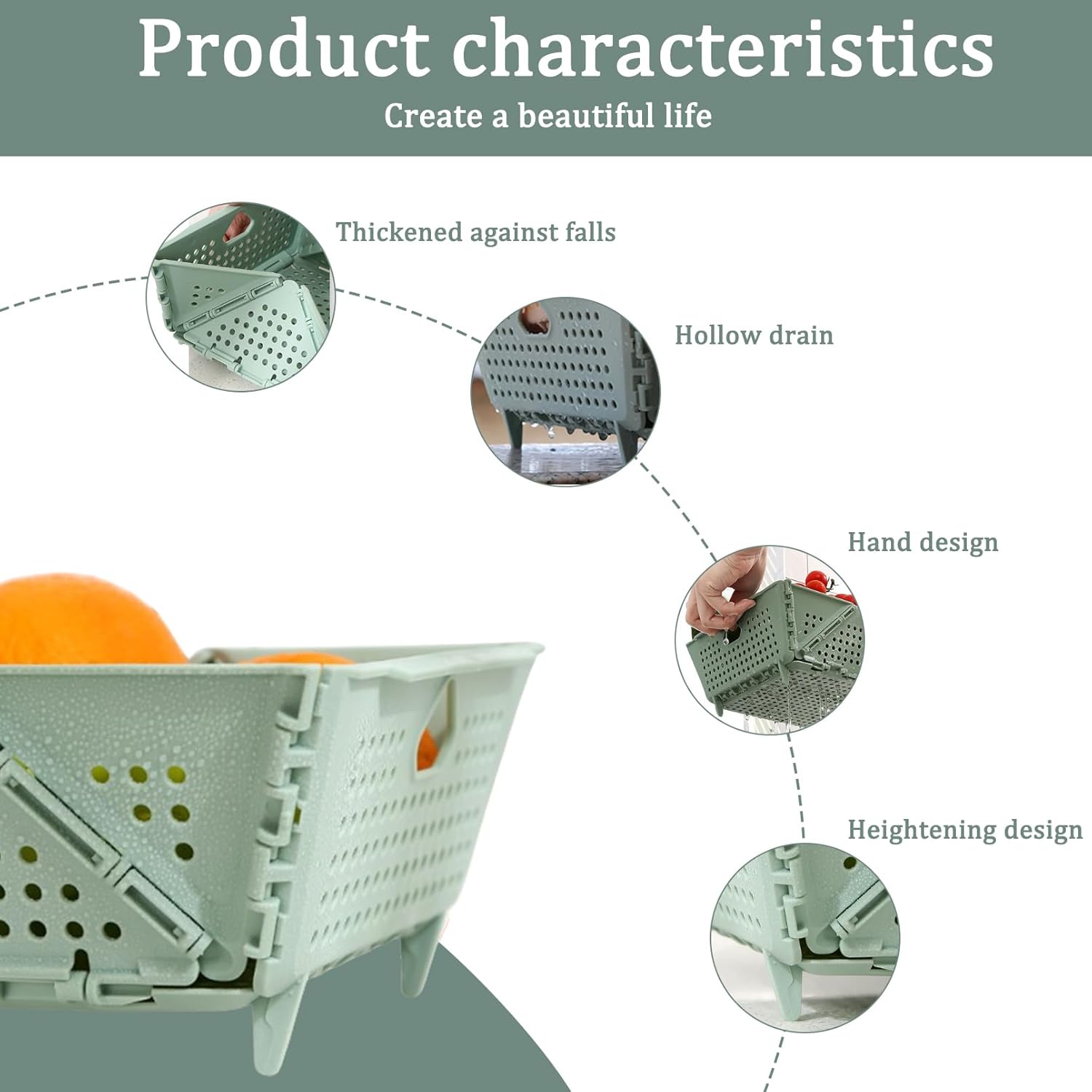 Foldable Drain Basket