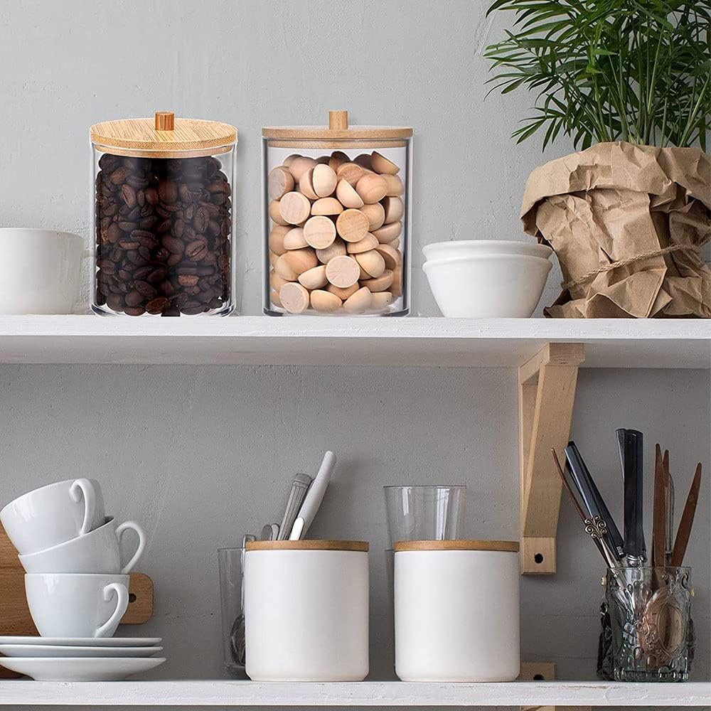 Bamboo-Lid Storage Jar