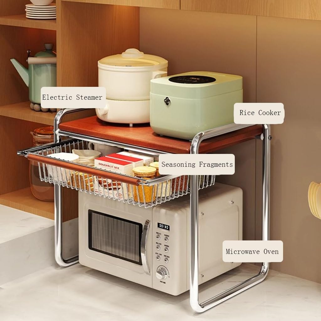 2-Tier Microwave Shelf Stand