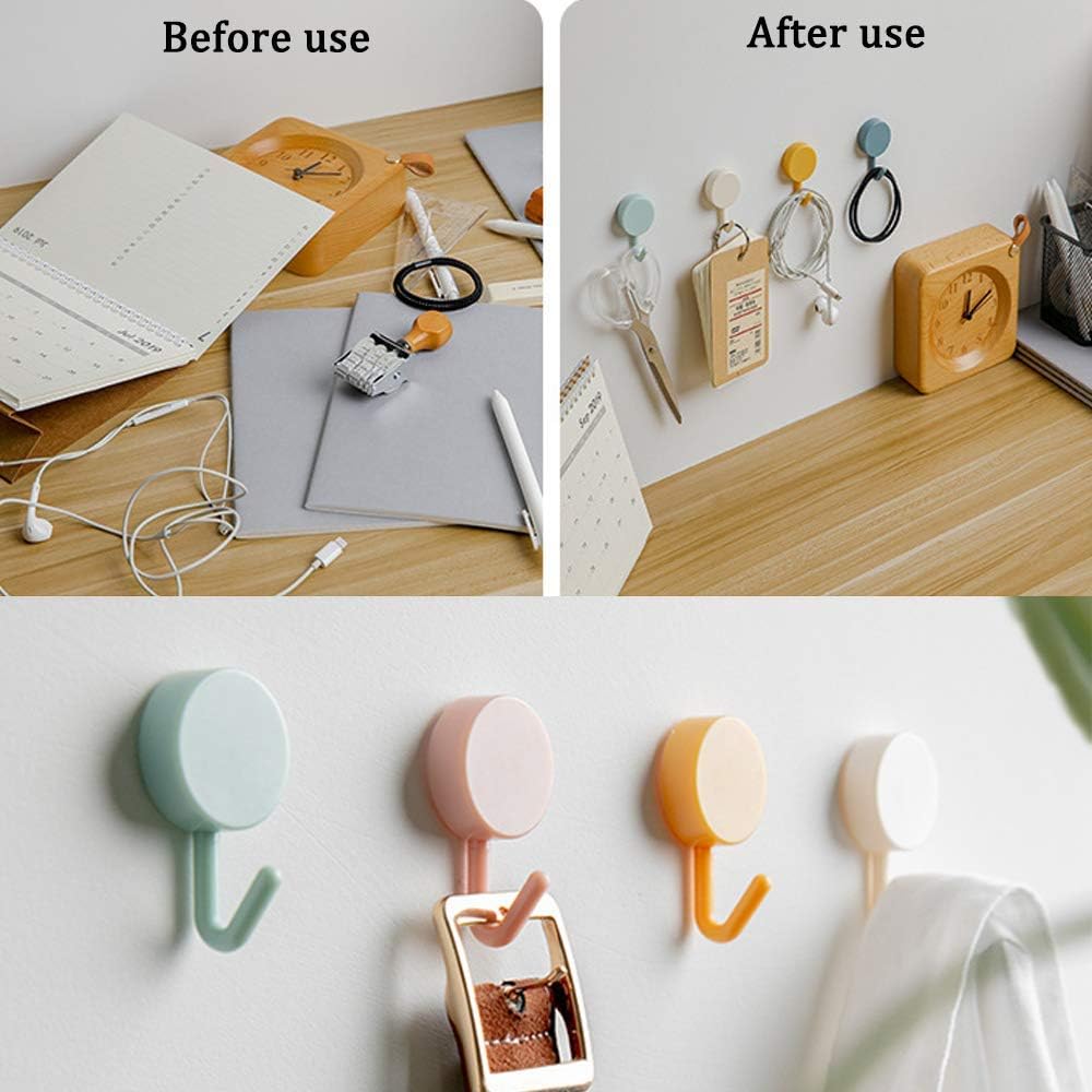 Adhesive Plastic Hanging Hooks