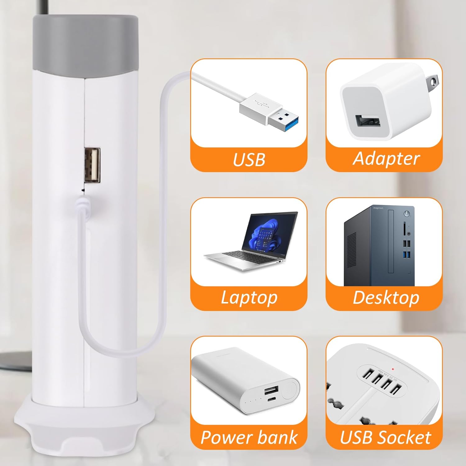 Foldable LED Lamp and Power Bank