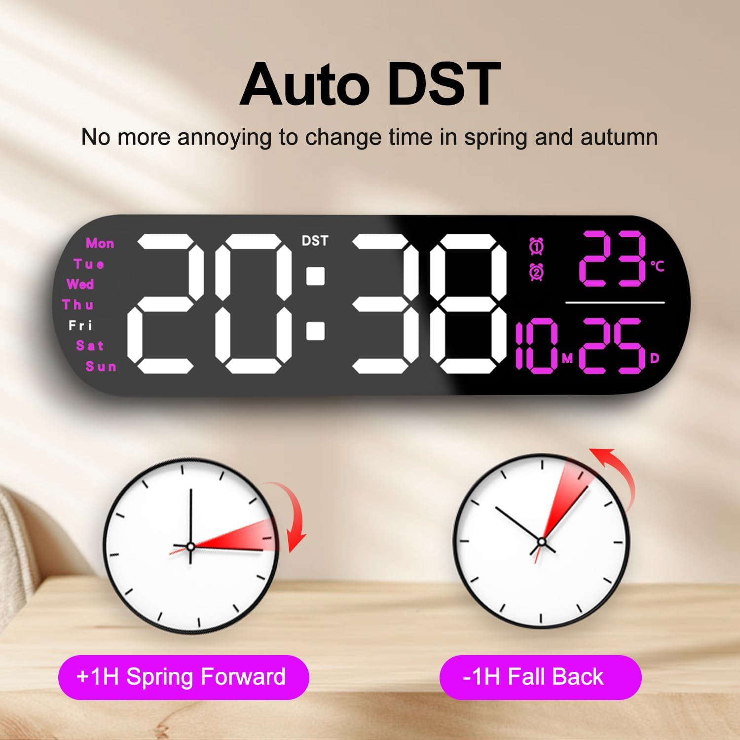 Smart LED Wall Clock