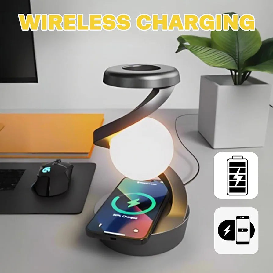 Levitating Ball Wireless Charging Lamp