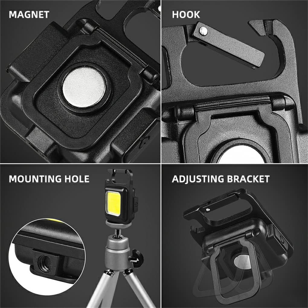 Magnetic Keychain Mini Flashlight