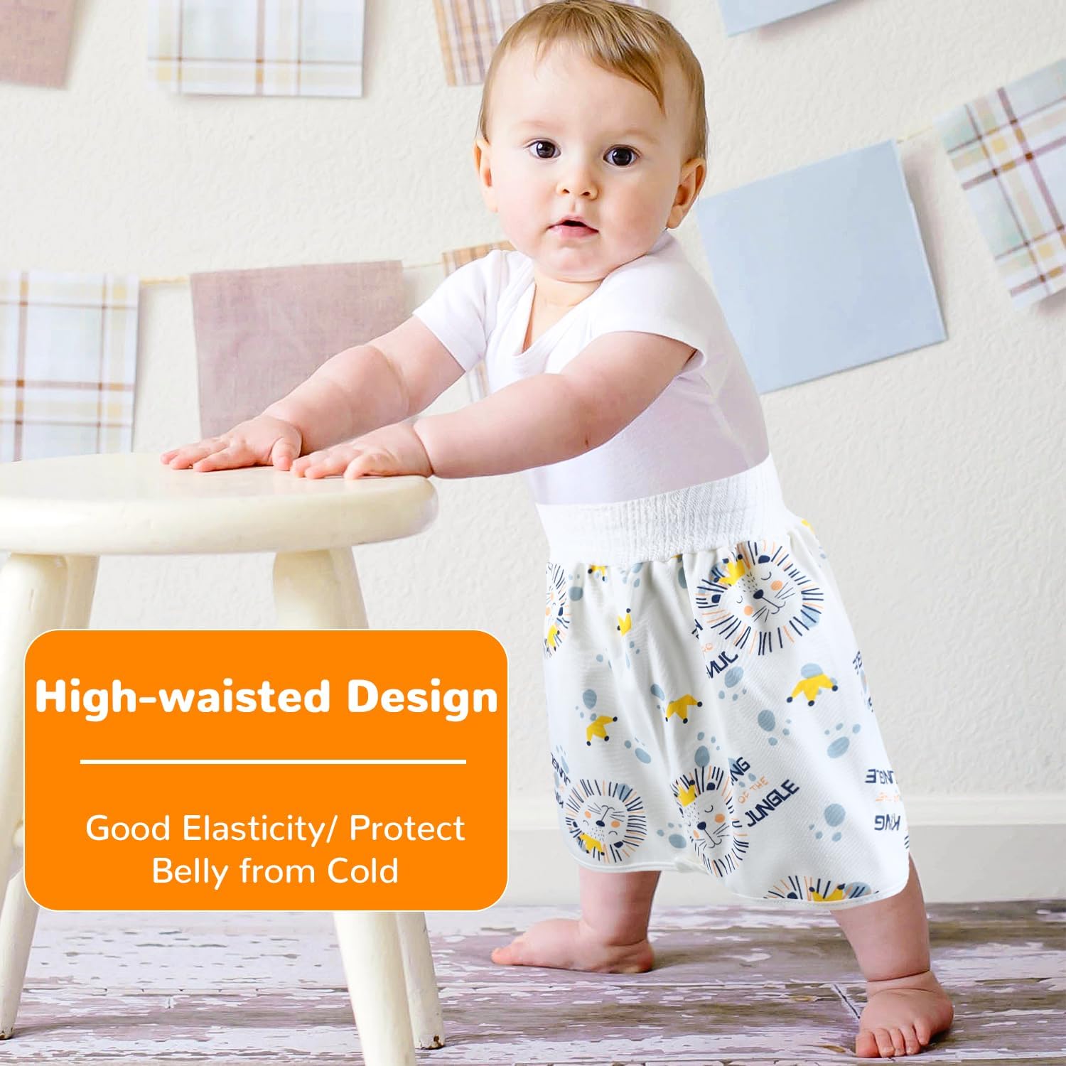 2 in 1 Toddler Diaper Skirt