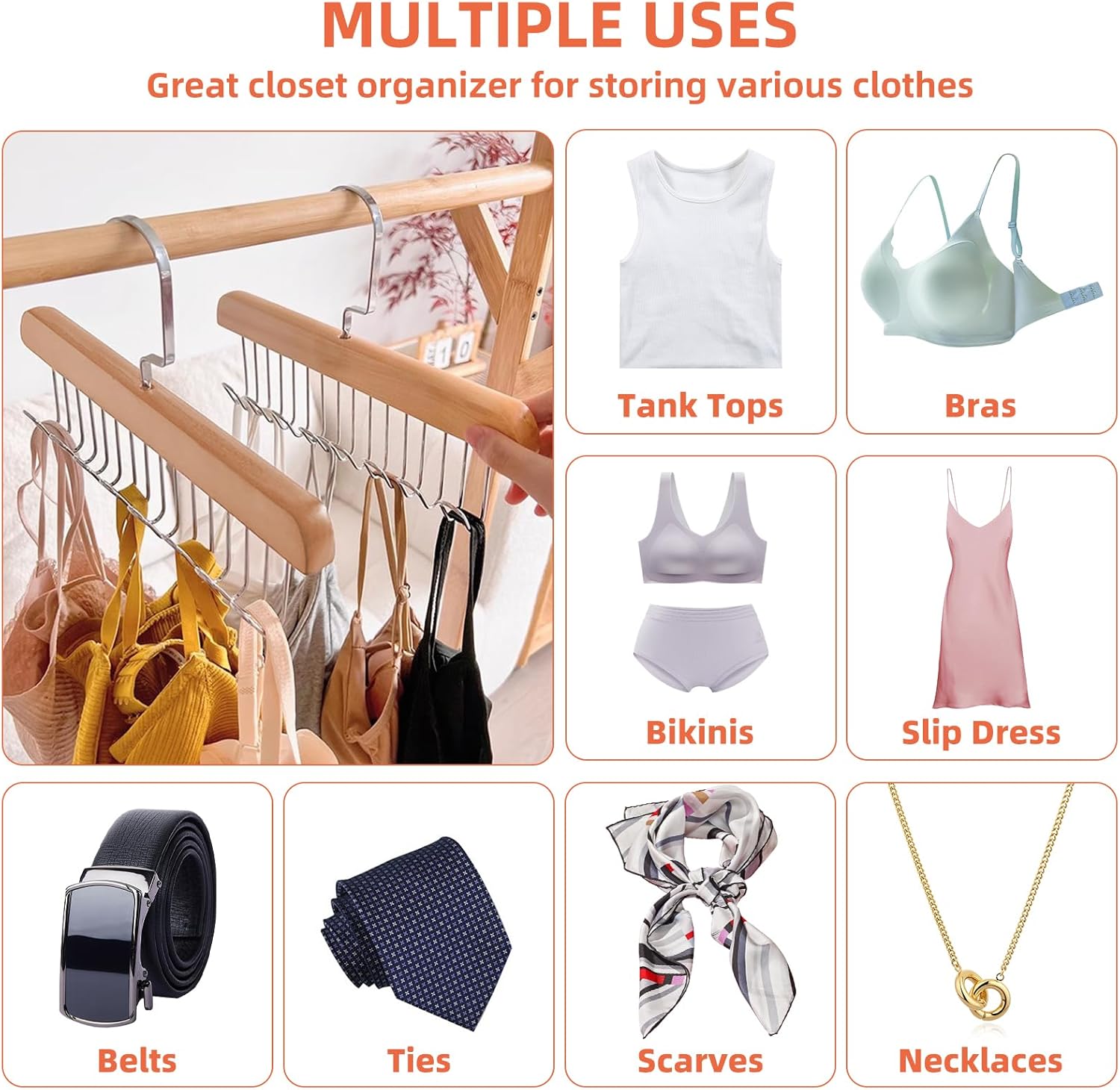 8-Hook Belt Hanger (Set of 2)