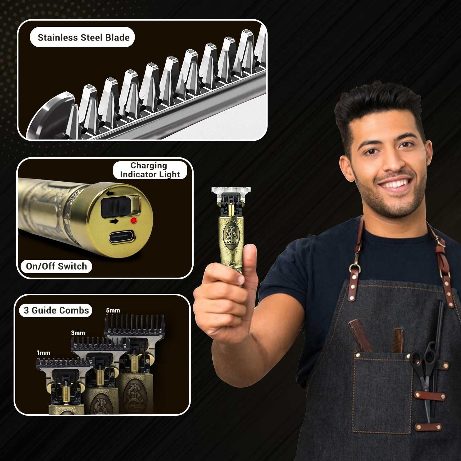 VGR Hair Clipper and Trimmer