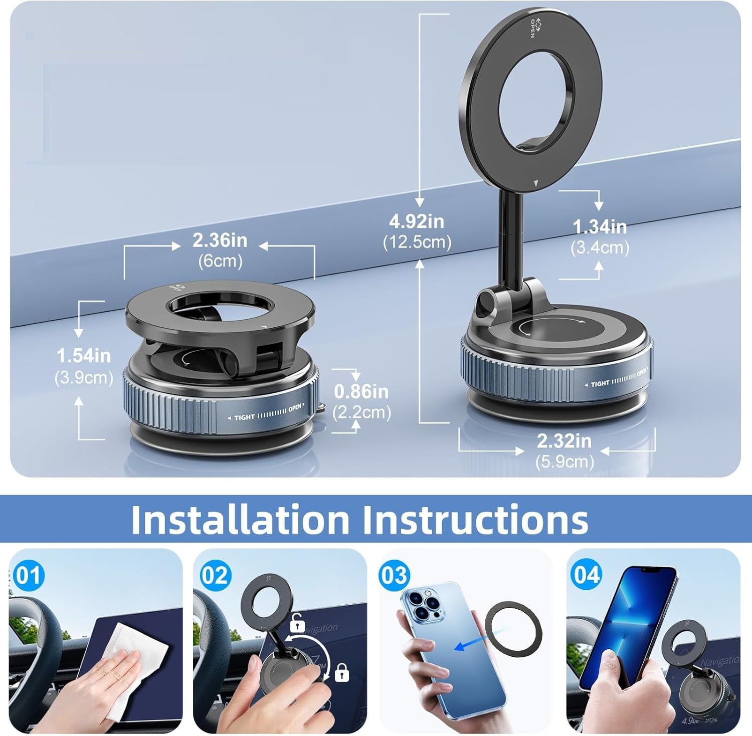 Magnetic Foldable Phone Holder