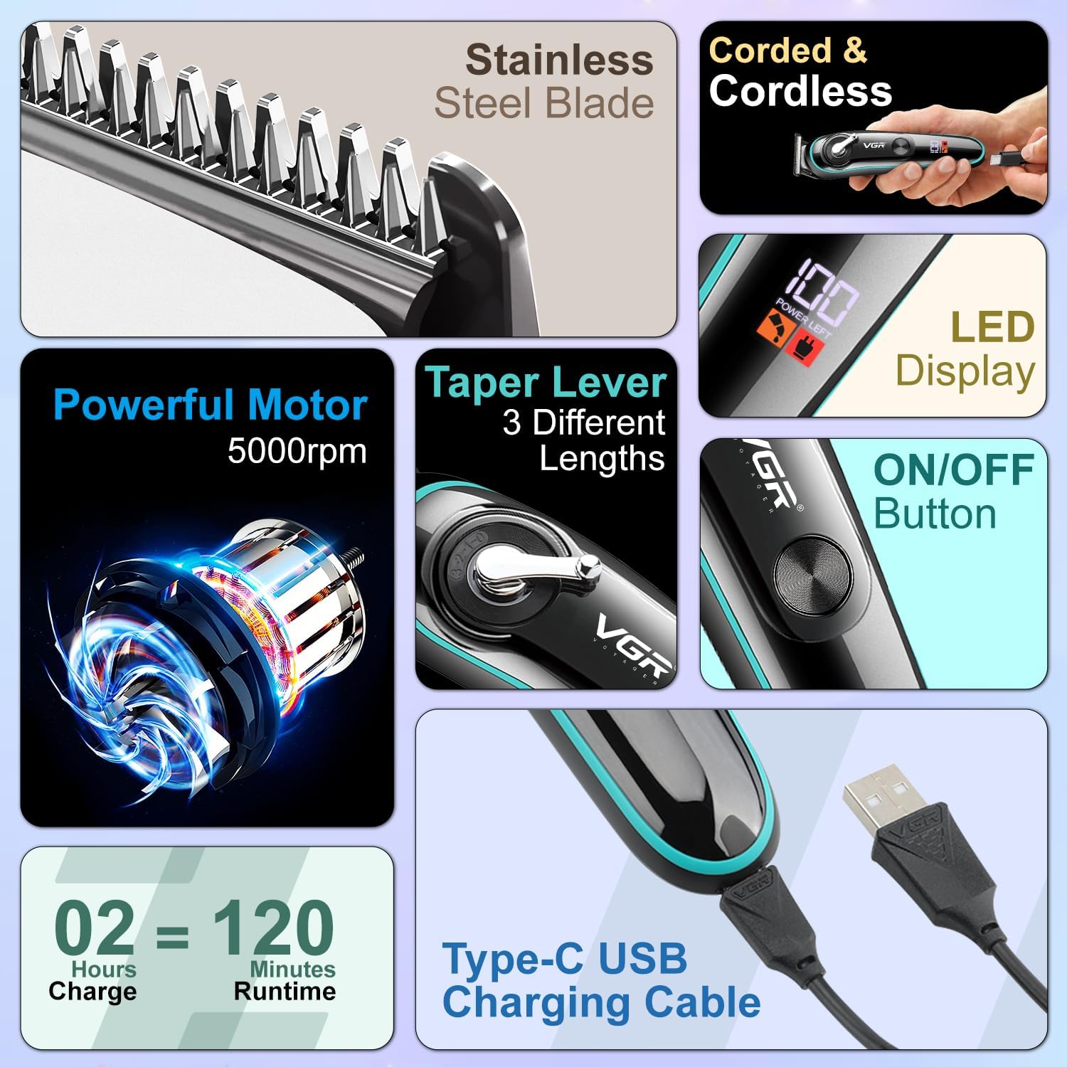 VGR Blade Trimmer V-075