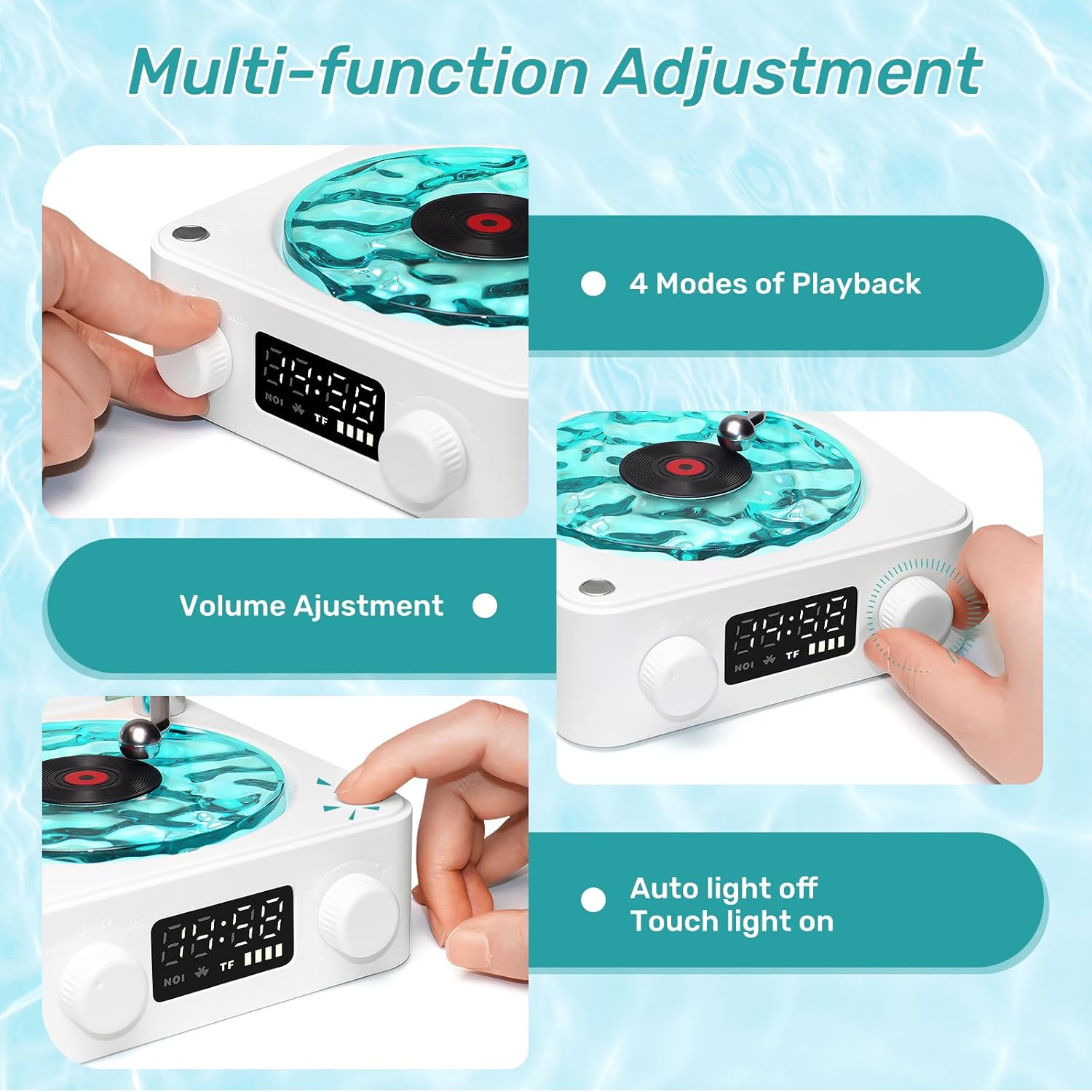 Waves Vinyl Speaker and Projector