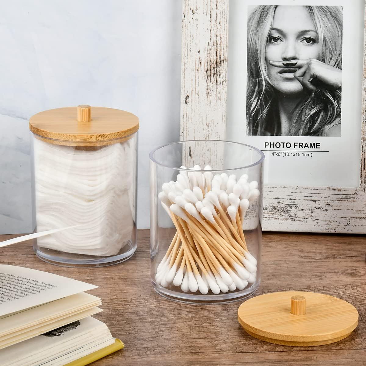 Bamboo-Lid Storage Jar