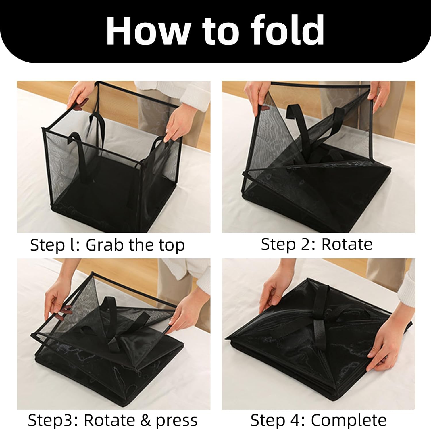 Foldable Mesh Storage Bags (2 Layers)