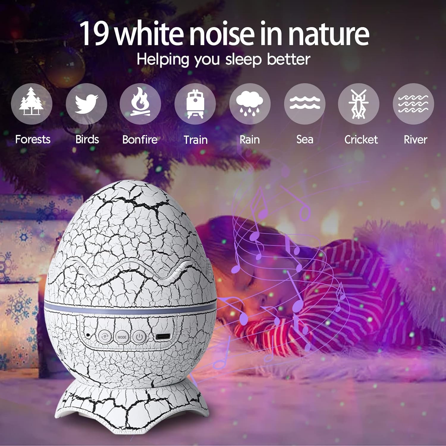 Dinosaur Egg Galaxy Projector