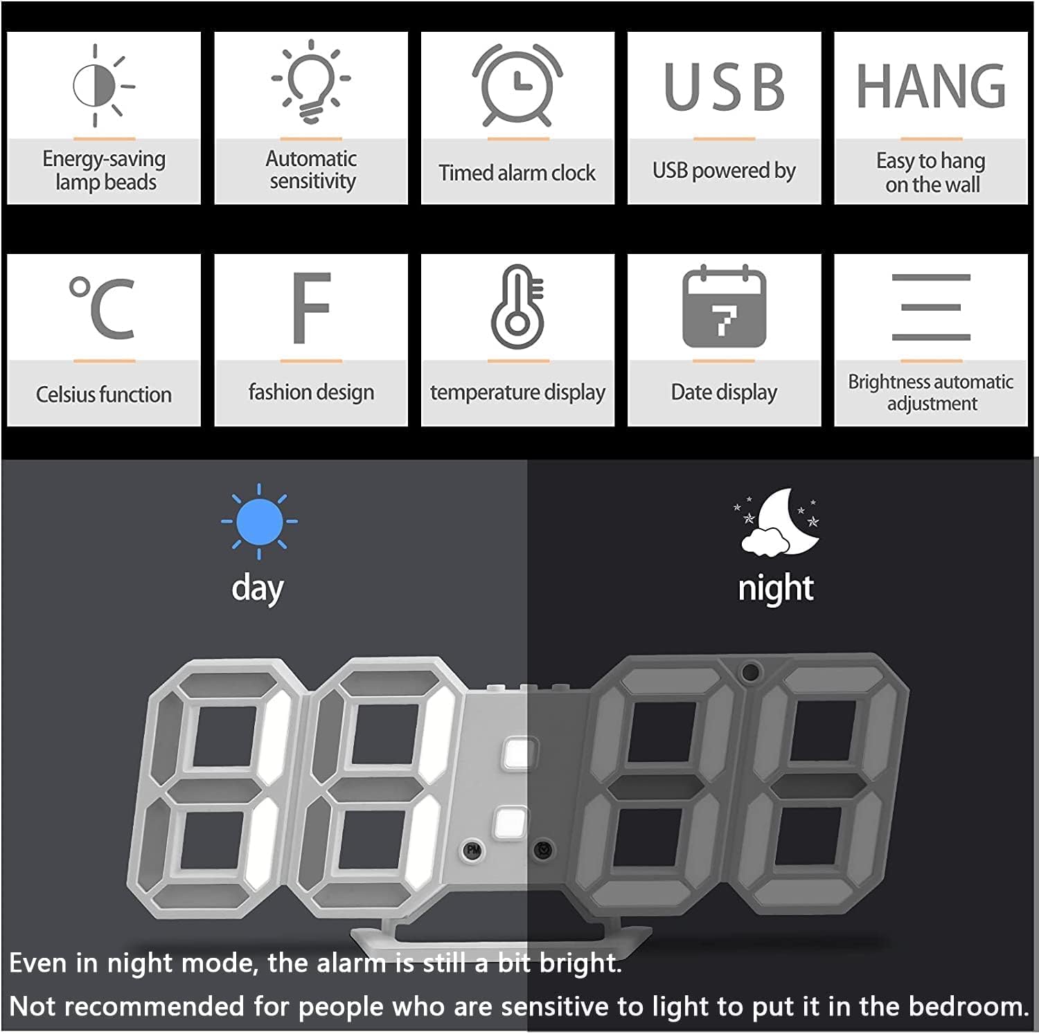 Multi-Function LED Clock