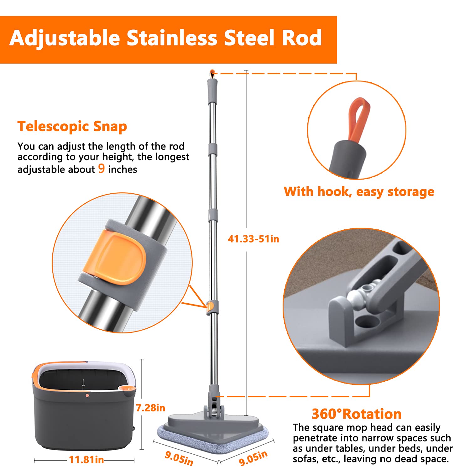 Self Cleaning Mop Broom