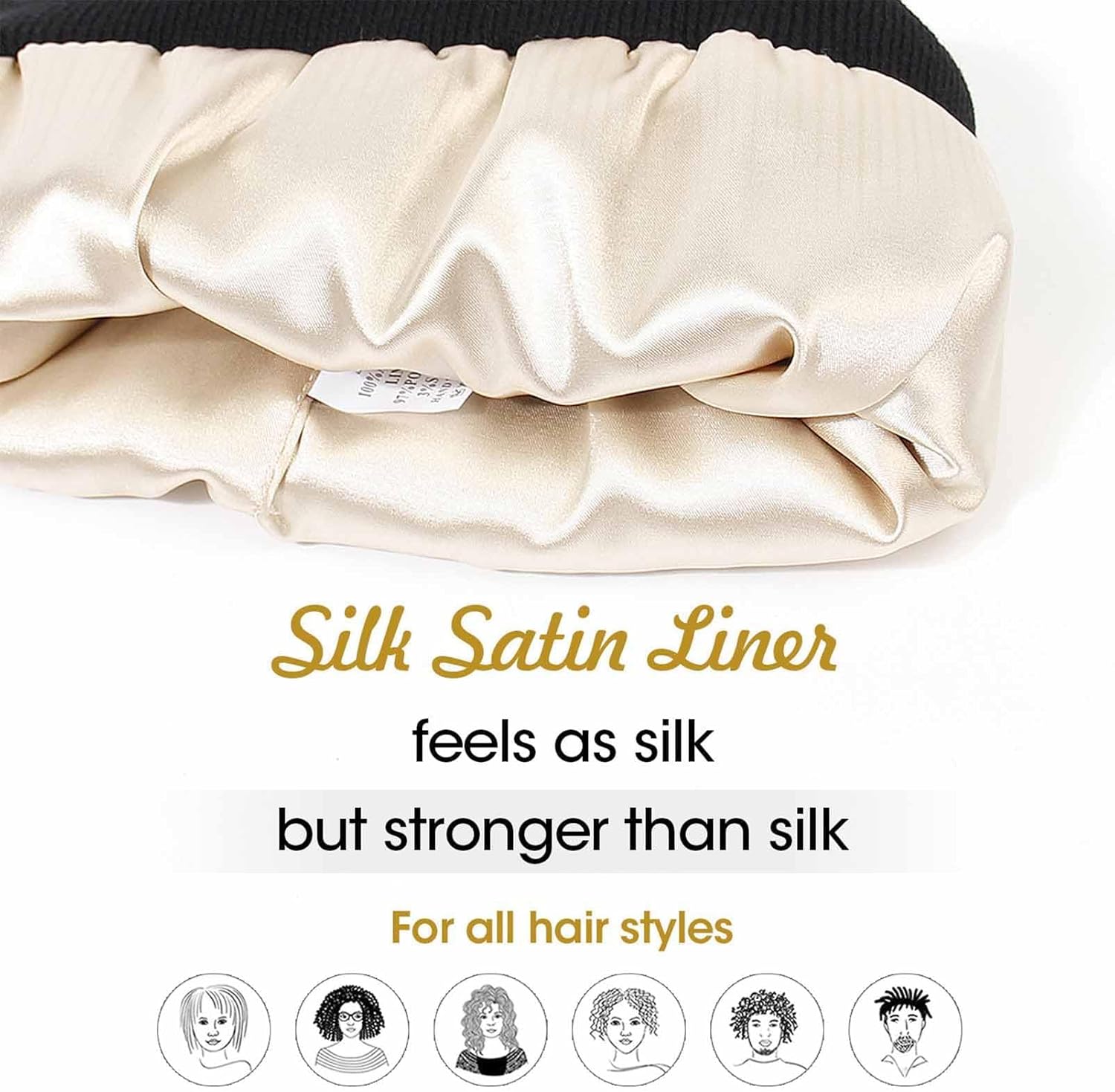 Satin lined winter hat