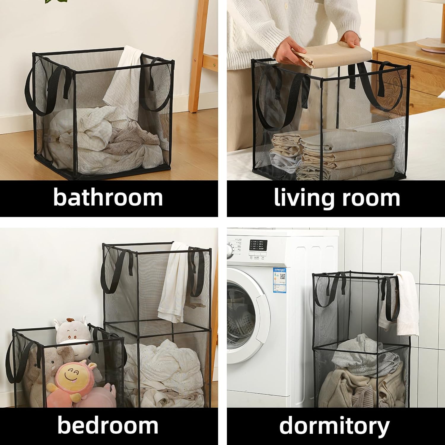 Foldable Mesh Storage Bags (2 Layers)