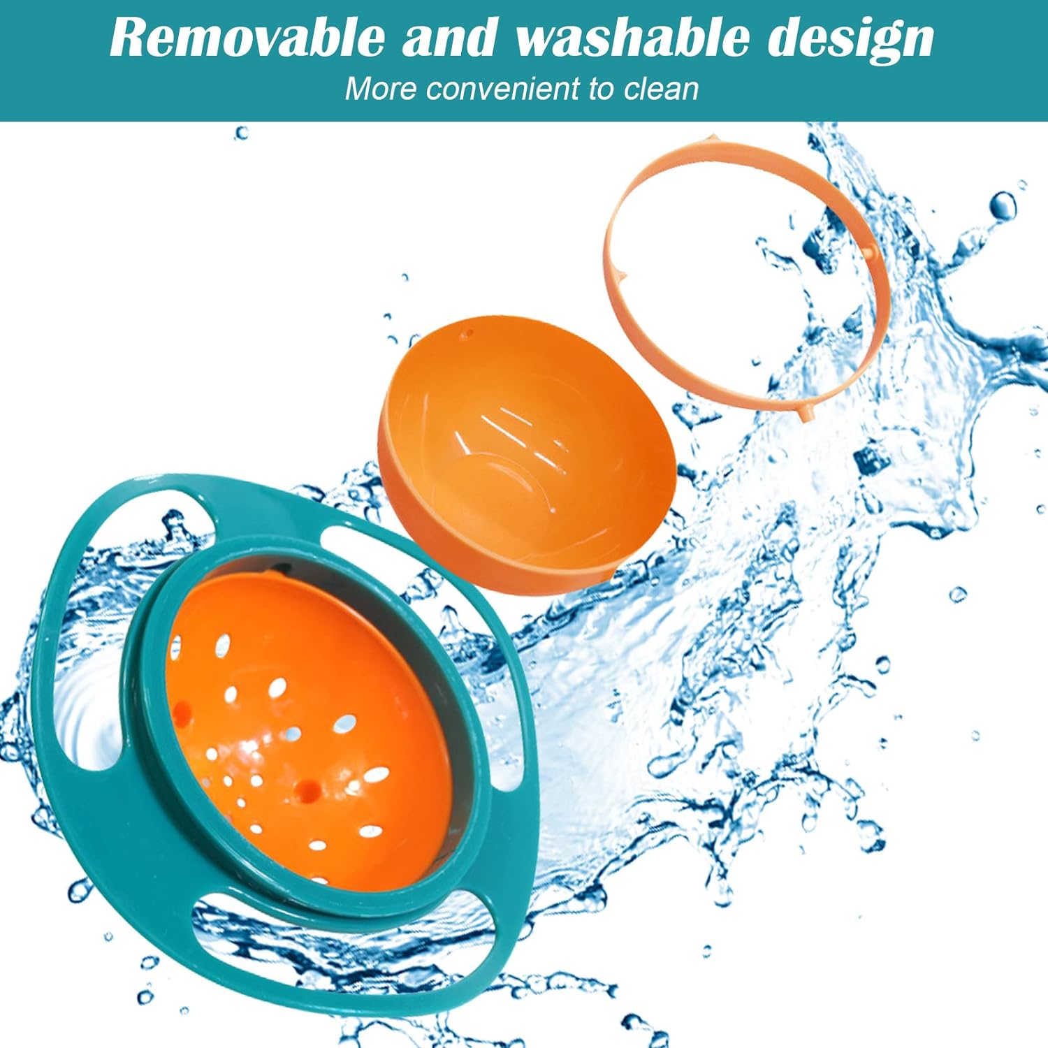 Anti-Spill Rotating Bowl