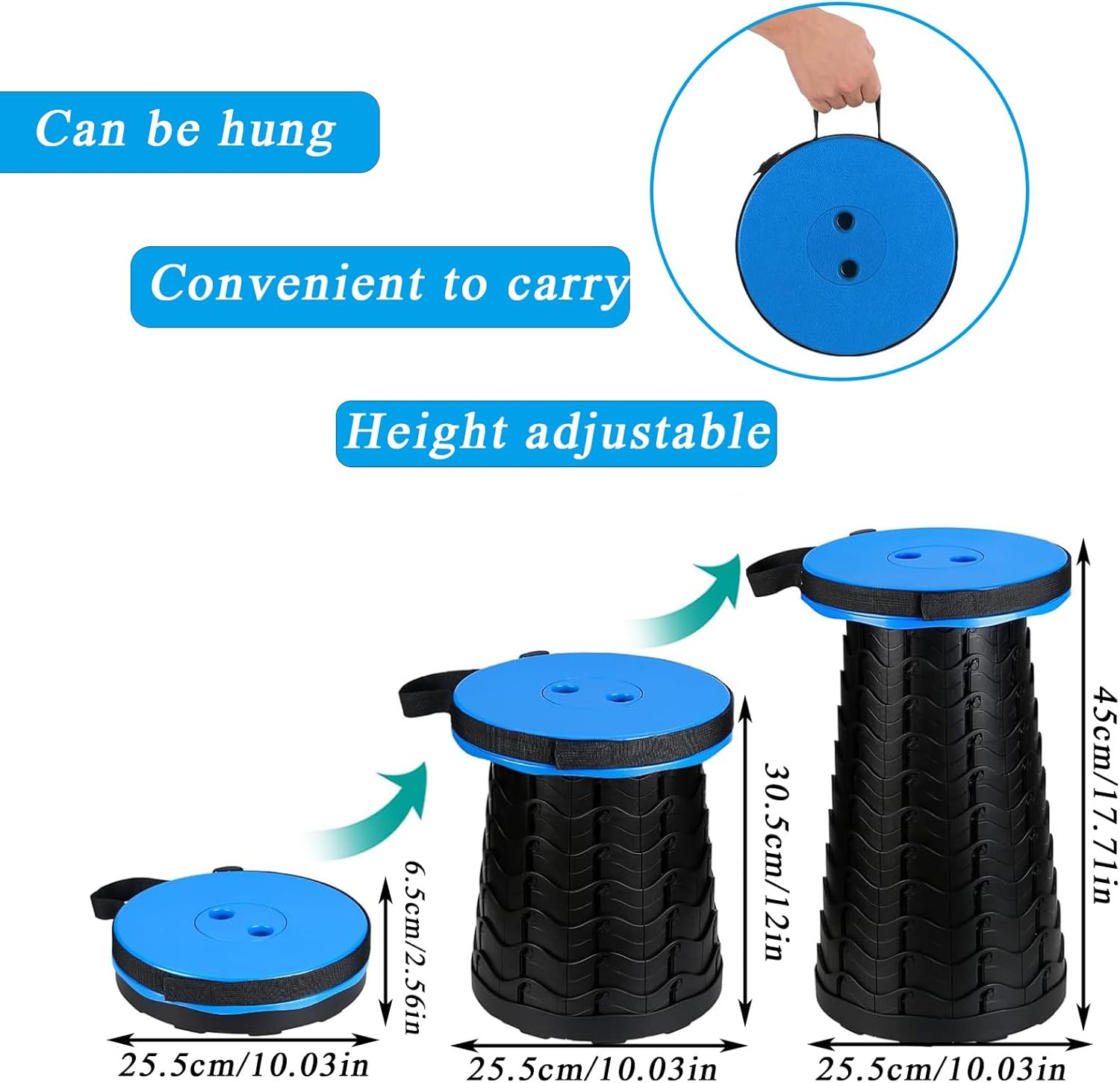 Portable Telescopic Folding Stool