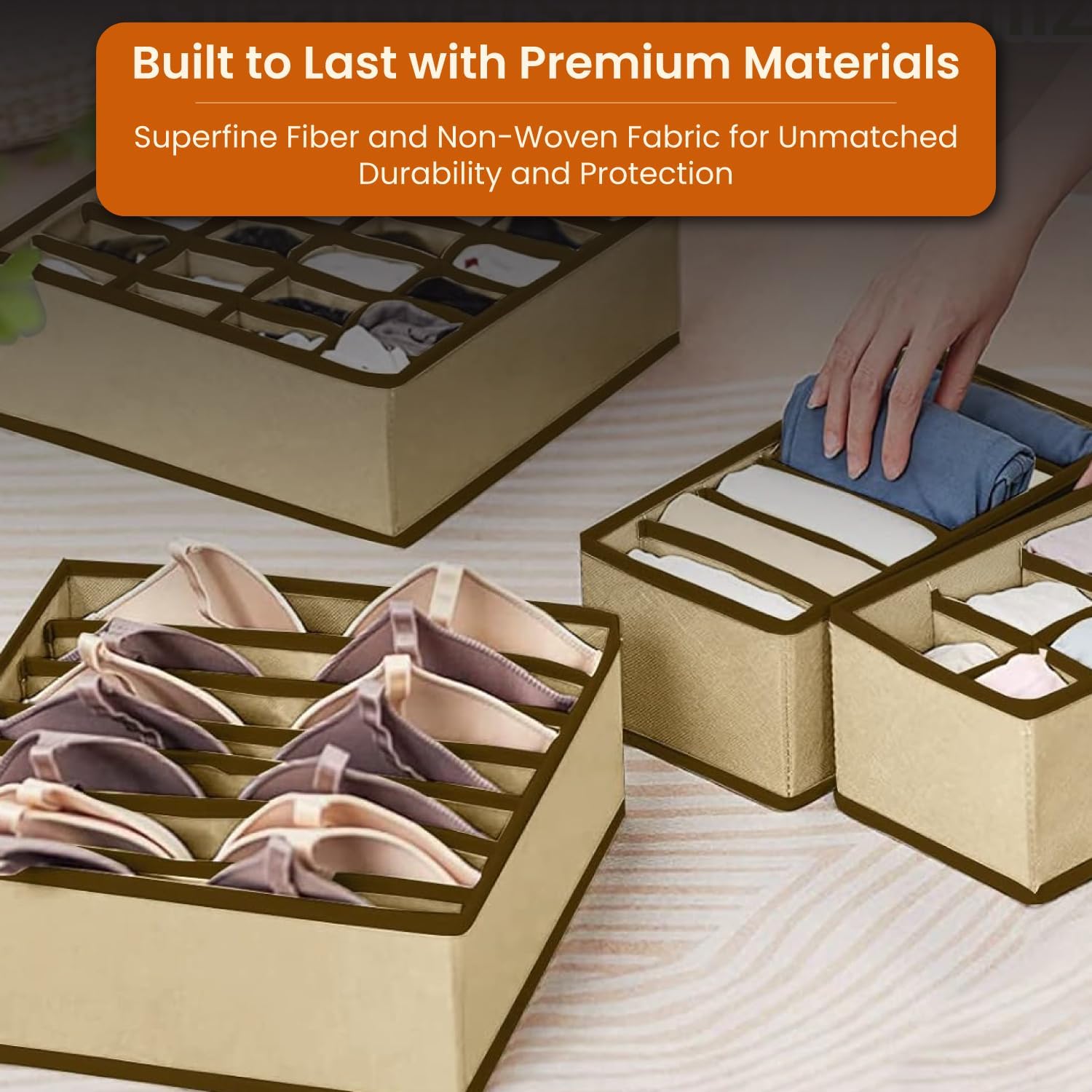 Drawer Clothes Organizer (Set of 4)